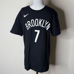 Brooklyn Nets 7 Kevin Durant Black Nike Tee